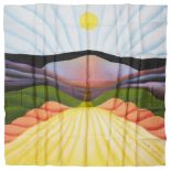 Camilla Engstrom, Swedish 1989- Golden Path, 2021; silk scarf, from the unnumbered edition of 150,