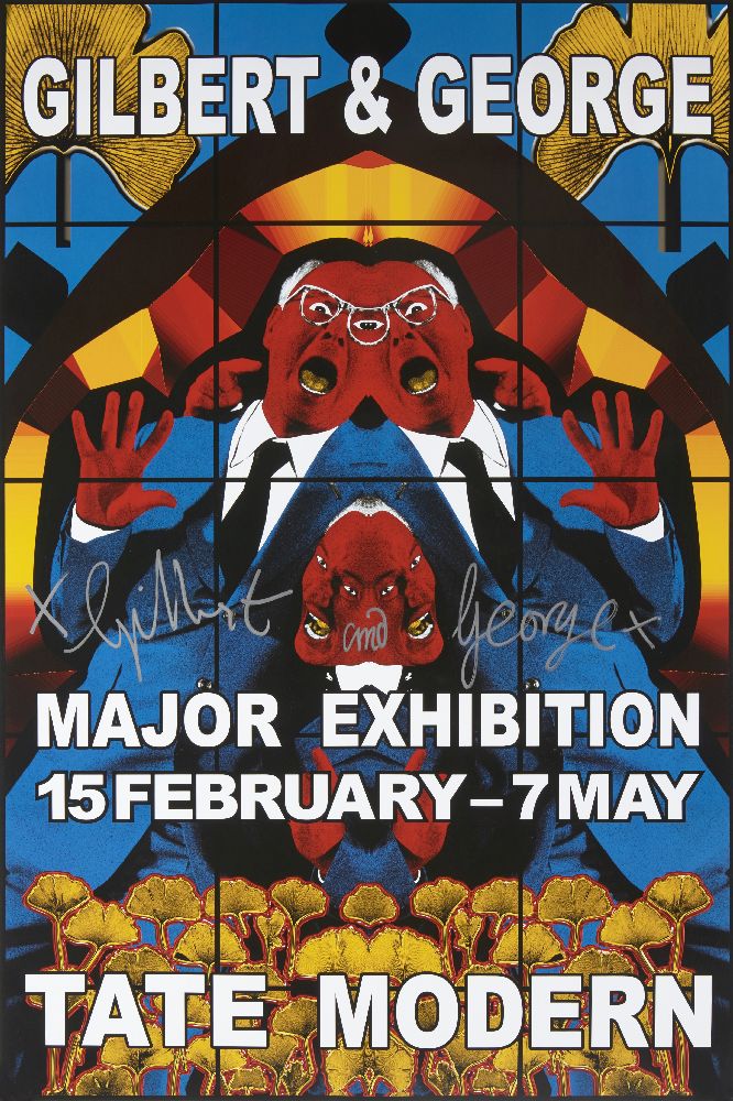 Gilbert & George, British b.1943 & b.1942- Major Exhibition Tate Modern, 2007; five digital - Image 5 of 7