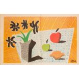 David Hockney OM CH RA, British b.1937- Two Apples, One Lemon and Four Flowers, 1997;