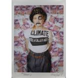 Hannah Domagala, British b.1976- Vivienne Westwood in Climate Revolution t-shirt; c-type