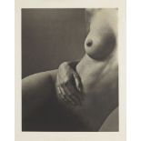 Malcolm Pasley, British b.1956- Nude with Hand, 1992; platinum palladium print on wove, signed,