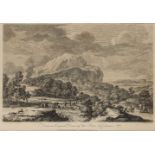 Francesco Bartolozzi, RA, Italian 1727-1815- Landscape, from an original drawing by Pietro