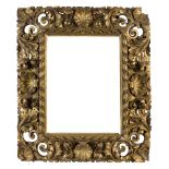 A Carved and Gilded Florentine Style Frame of Reverse Profile, early-mid 19th century- with