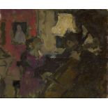 Bernard Dunstan RA, British 1920-2017- The Piano Quartet, 1986; oil on board, signed with