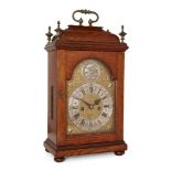 An oak striking table clock, by Joseph Smith of Barthomley, early to mid 18th century, the oak