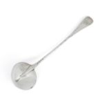 A Victorian Scottish silver rat tail ladle, Edinburgh, 1894, J.C & Co., monogram to terminal, 32.8cm