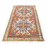 A Kazak Chelaberd rug, South West Caucasus, third quarter 19th century, with twin geometric