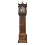 A George III mahogany longcase clock, by James Rawlins, London, late 18th century, the case with