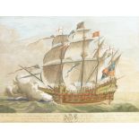 Pierre-Charles Canot, French c.1710-1777- The Exact Representation of that Capital Ship the Great