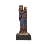 A North European polychrome wood statue of the Virgin and Child, in the Northern Renaissance