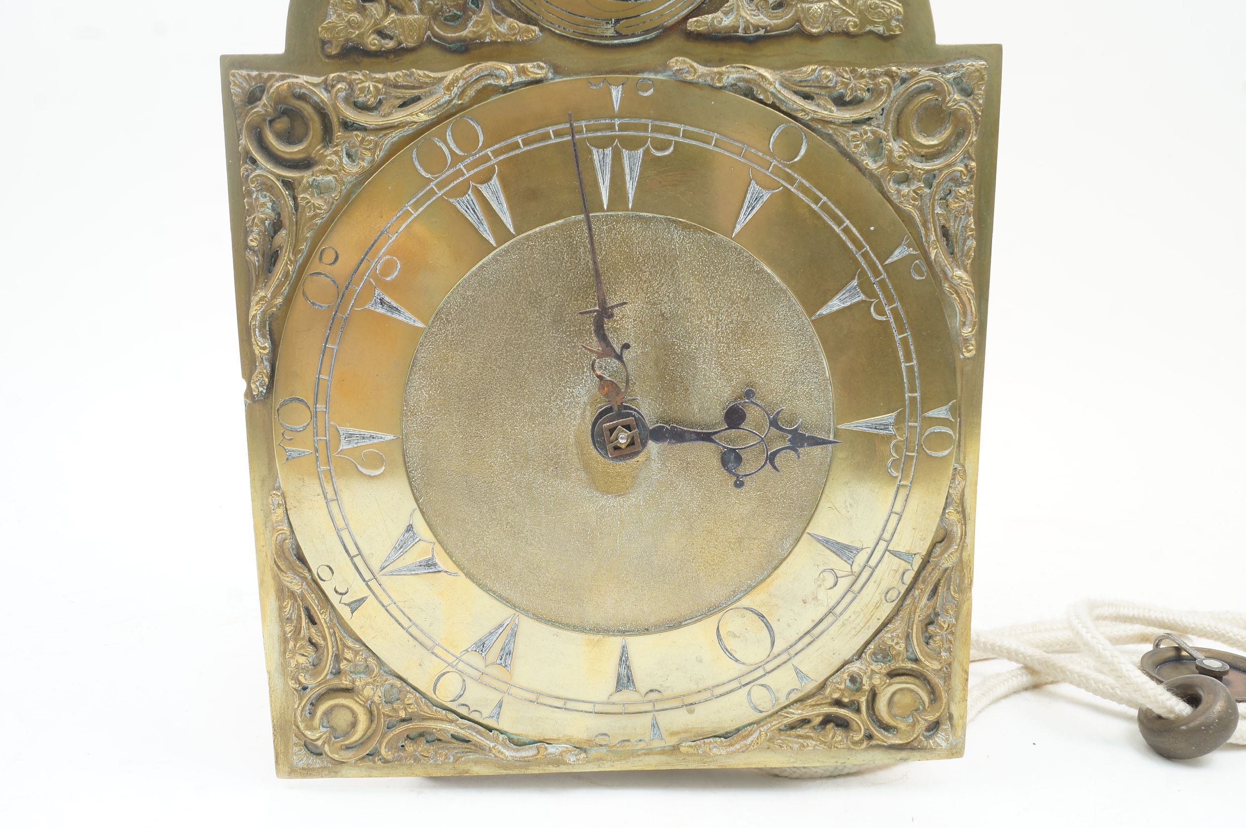 A brass lantern clock, by George Clarke, London, made for the Turkish market, the brass case - Image 2 of 3