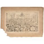 After Richard Doyle, British 1824-1883- British Plate 1, At Home, Small and Early, Refreshments;