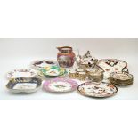 A large collection of English ceramics, 19th century and later, to include: a set of six Royal Crown