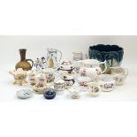 A mixed collection of British and European ceramics, 19th century and later, from various makers