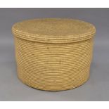 A large Raffia basket, 48cm high, 76cm diameterA large Raffia basket, 48cm high, 76cm diameter