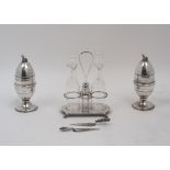 A group of silver comprising: a novelty trowel, Birmingham, B.H. Joseph & Co (Barnet Henry