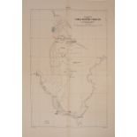Four linen backed engraved sketch maps relating to the Turco-Persian border, War Office 1912,