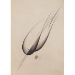 Paolo Garetto, Italian 1903-1989- Untitled abstract, 1928; charcoal on card, signed and dated