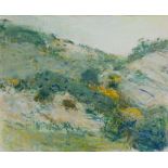 Rene Fendt, Swiss 1948-1995- Provencal Landscape; watercolour and pastel on paper, 45.6 x 56.2