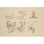 Barry Flanagan, British 1941-2009- Storyboard, 1984; etching on cream wove, signed, dated, inscribed