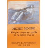 Henry Moore OM CH FBA, British 1898-1986- Herning Kunstmuseum Poster, 1984; offset lithographic