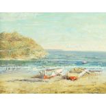 European School, mid-20th century- Coastal scene; oil on canvas board, 35 x 45.5 cmEuropean