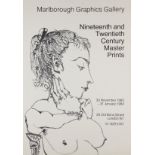 After Pablo Picasso, Spanish 1881-1973- Marlborough Graphics Poster, 1983; screenprint poster on