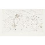 Peter Howson OBE, Scottish b.1958- An Ayrshire Childhood, 1990; etching on wove, signed, dated,