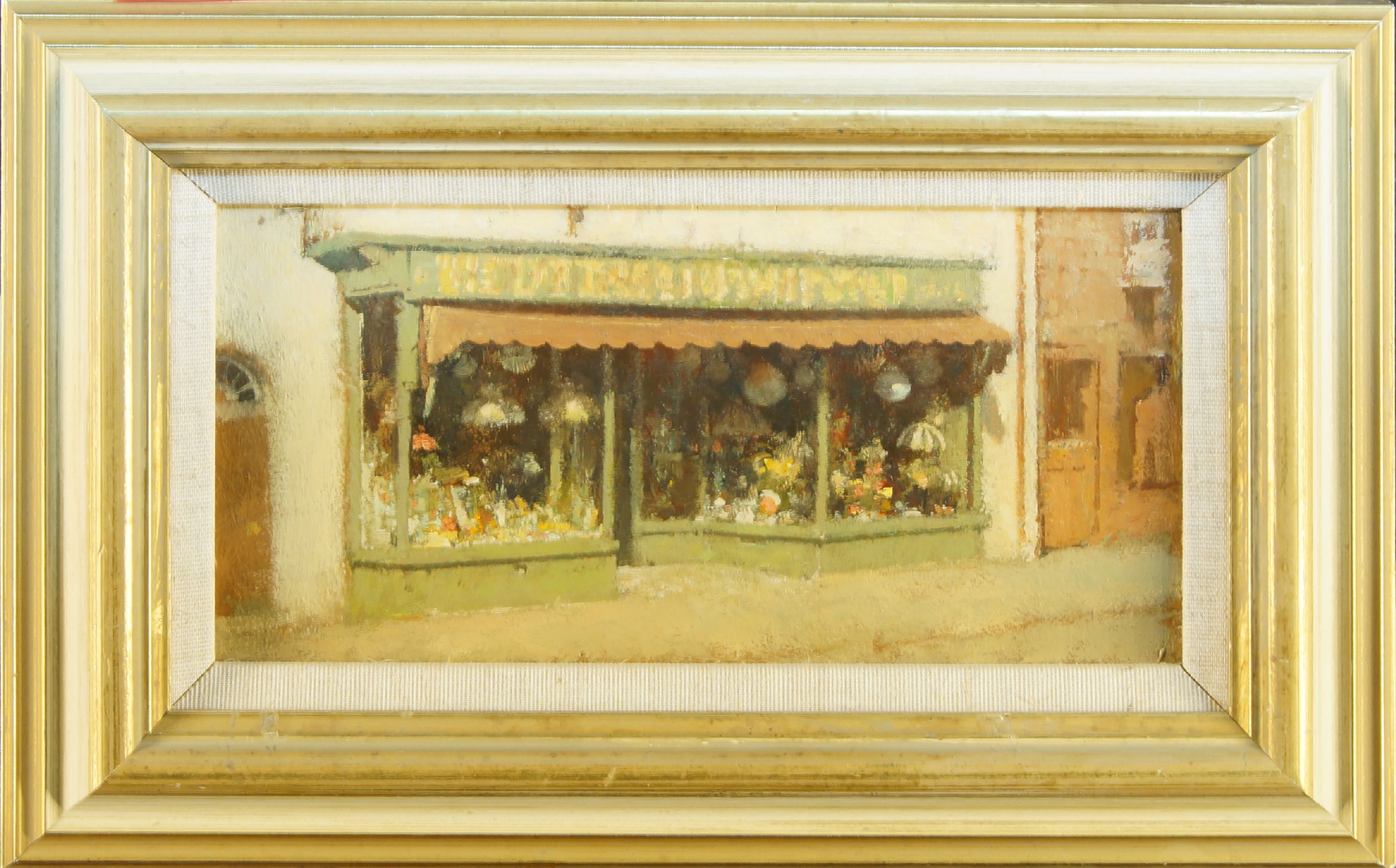 Oliver Ommanney, British, 20th century- Early morning south street, Bridport; oil on board, 9.5 x - Image 2 of 3