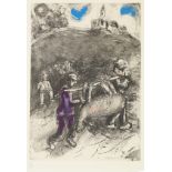 Marc Chagall, French 1887-1985- Le chameau et les batons flottants and The Miller, His Son, and