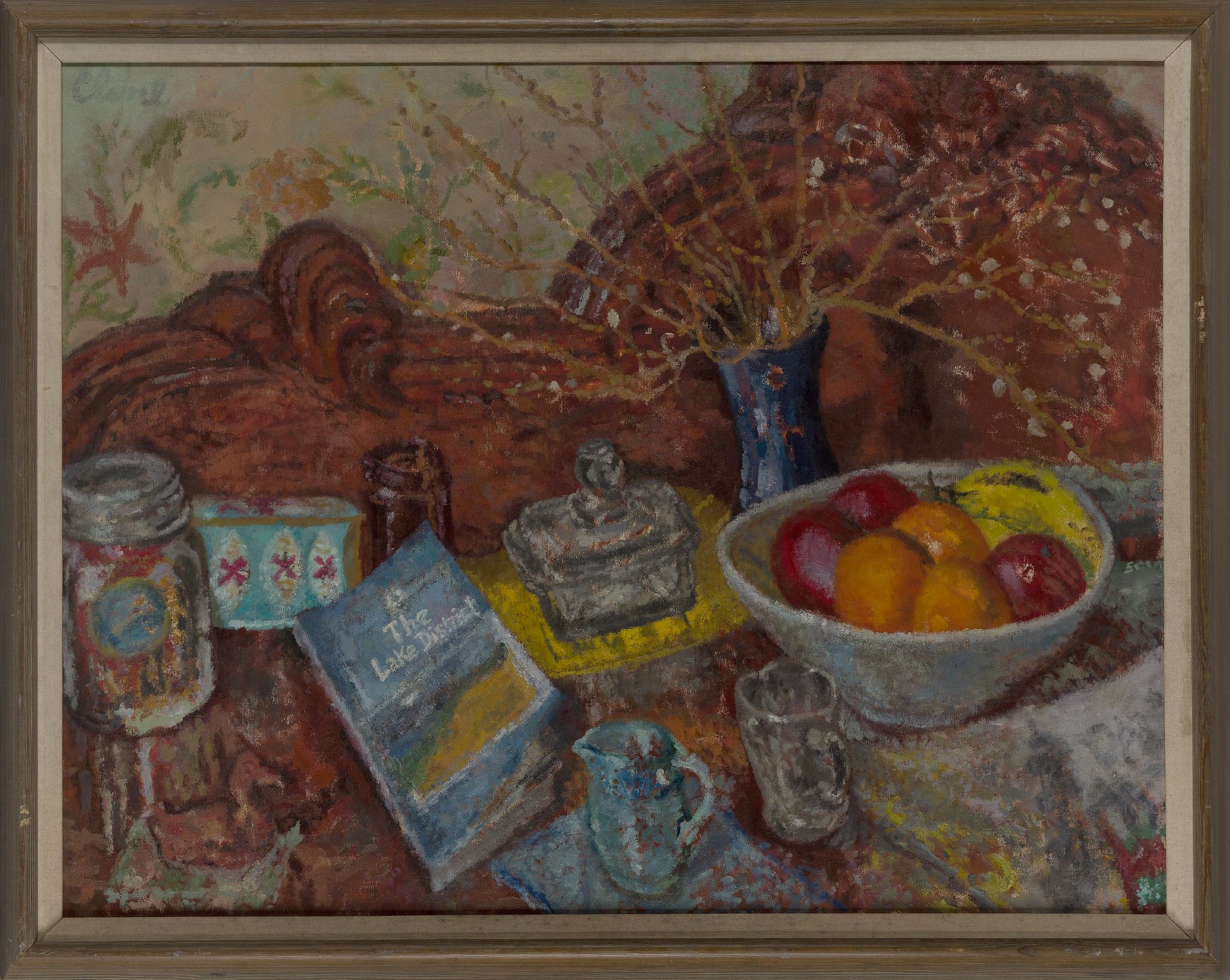 William D. Clyne, Scottish 1922-Ã‚Â1981- Still life on sideboard; oil on canvas, signed upper - Image 2 of 3