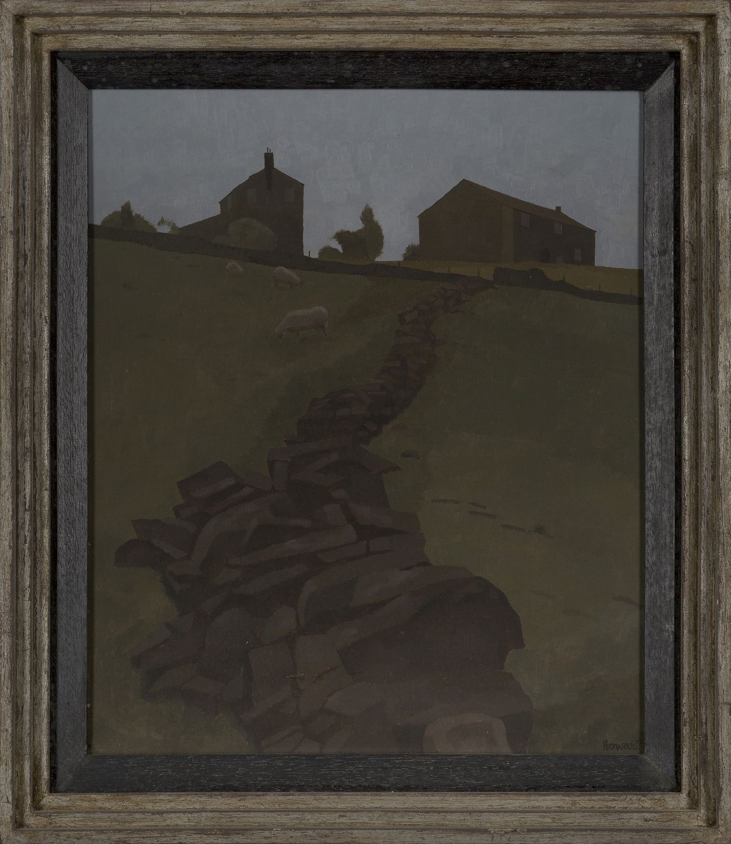 Russell Howarth, British 1927-2020- Rye Top, Saddlworth; oil on board, signed lower right 'Howarth', - Image 2 of 3