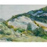 Rene Fendt, Swiss 1948-1995- Provencal Landscape; watercolour, gouache and pastel on paper,