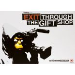 Banksy, British b.1974- Exit through the gift shop; offset lithograph in colours on wove from an