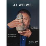 Ai Weiwei, Chinese b.1957- The Liberty of Doubt Poster, 2022; digital poster in colours on smooth