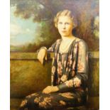Austin Shaw, Canadian, early 20th century- Portrait of a lady; oil on canvas, signed lower right