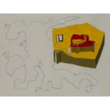 Bertold Stallmach, Swiss, b.1984- Untitled, 2009; oil and biro on paper, 29.5 x 39.5 cm. Provenance: