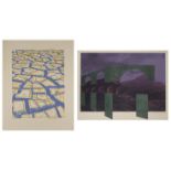 Menashe Kadishman, Israeli 1932-2015- Bridge, 1971-73; screenprint in colours on wove, signed, dated