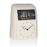 J.S. Thatcher for Vitascope Industries Ltd, Art Deco Vitascope clock with automoton rocking ship