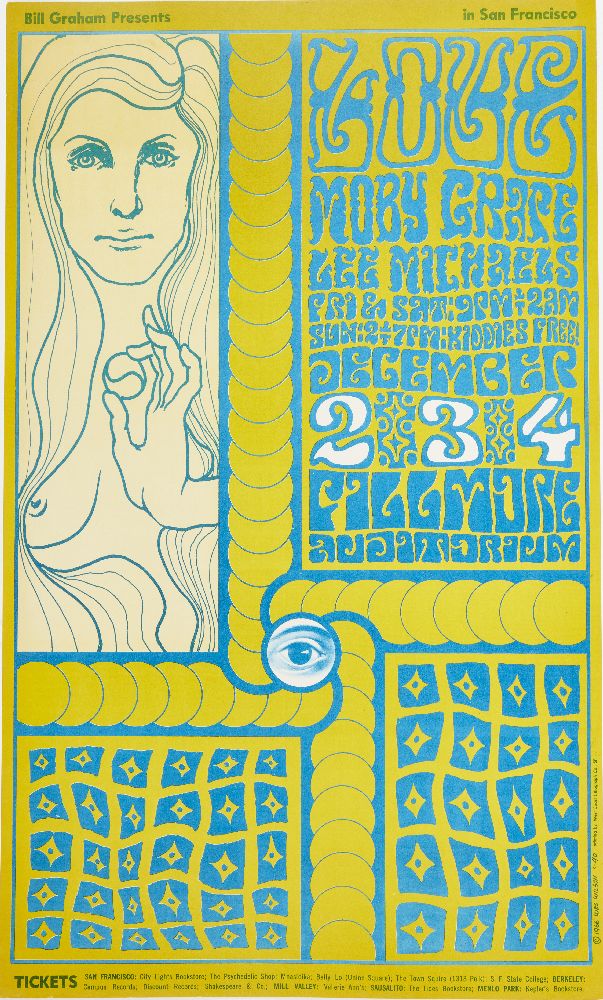 Bill Graham (b.1920), Four psychedelic offset lithograph music posters, together with one poster - Image 4 of 5