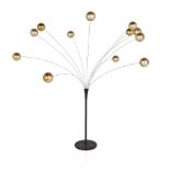 Laurids Lonborg for Scandia, Kinetic ball sculpture, circa 1955, Brass, lacquered metal, Cast