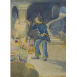 Millie Frood, Scottish 1900-1988 - Aladdin; watercolour on paper, signed lower right 'M Frood', 25.5