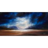 Philip Gray, Irish b.1959 - Coastal landscape; oil on canvas, signed lower right ' Philip Gray',