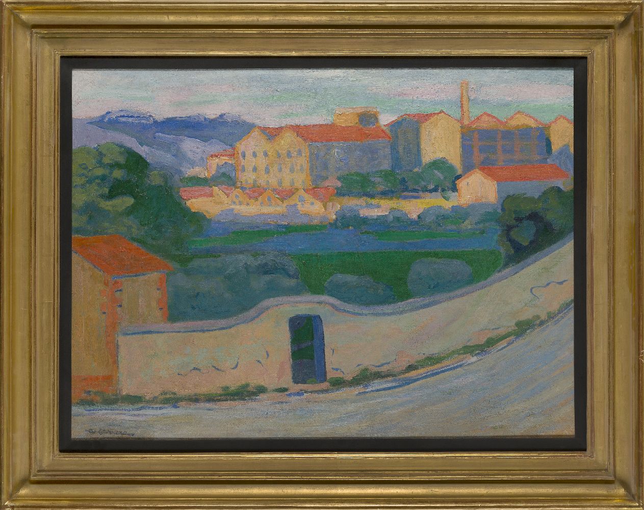 Augustin Carrera, Spanish/French, 1878-1952- Usine à Marseille; oil on canvas, signed 'A. Carrera' - Bild 2 aus 3