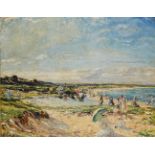 Evelyn Cheston NEAC, British 1875-1929 - Studland Bay; oil on canvas, signed lower left 'E.