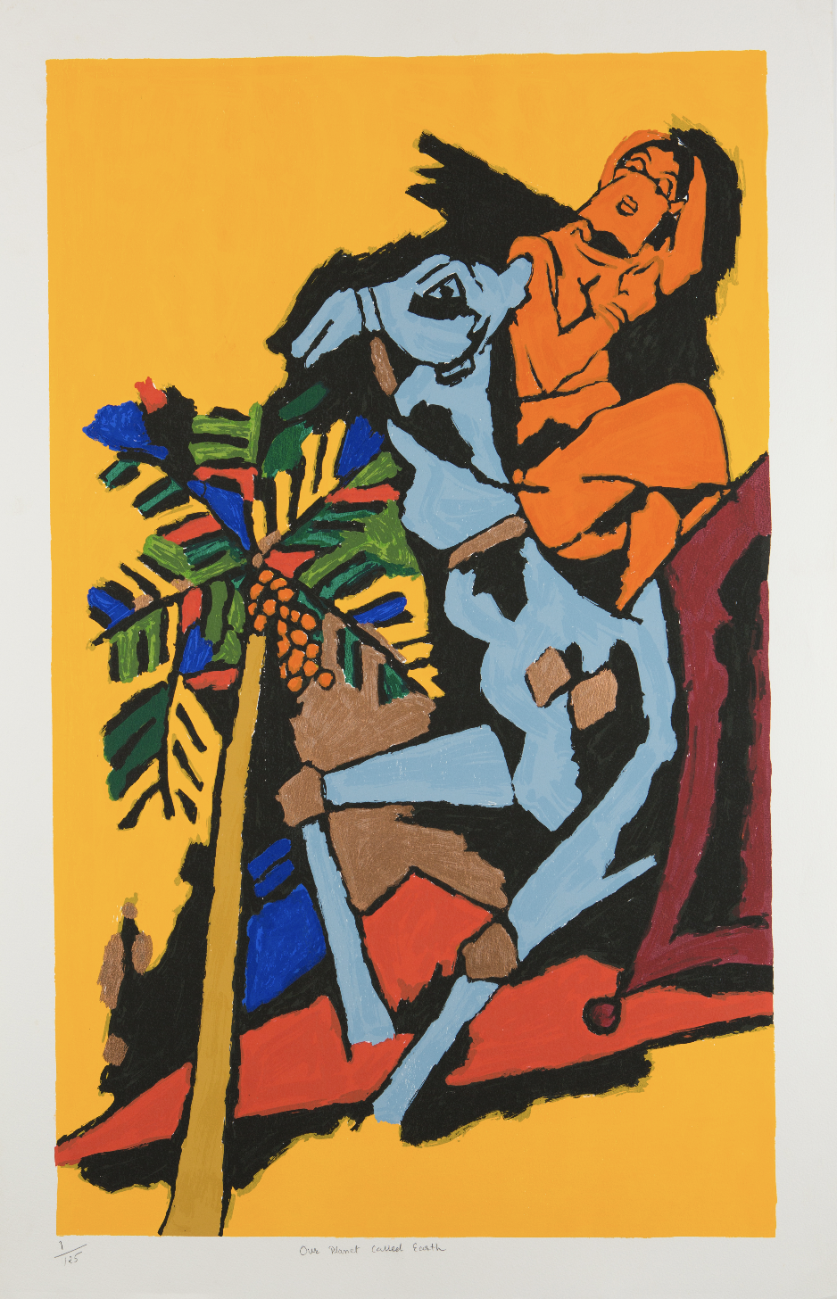 A group of 5 serigraphs from the OPCE series by Maqbool Fida Husain (India 1913-2011), comprising of - Bild 4 aus 7