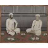 Village Elders, signed Ghanshyam Nimbuk, India, early 20th century, gouache on paper, gallery