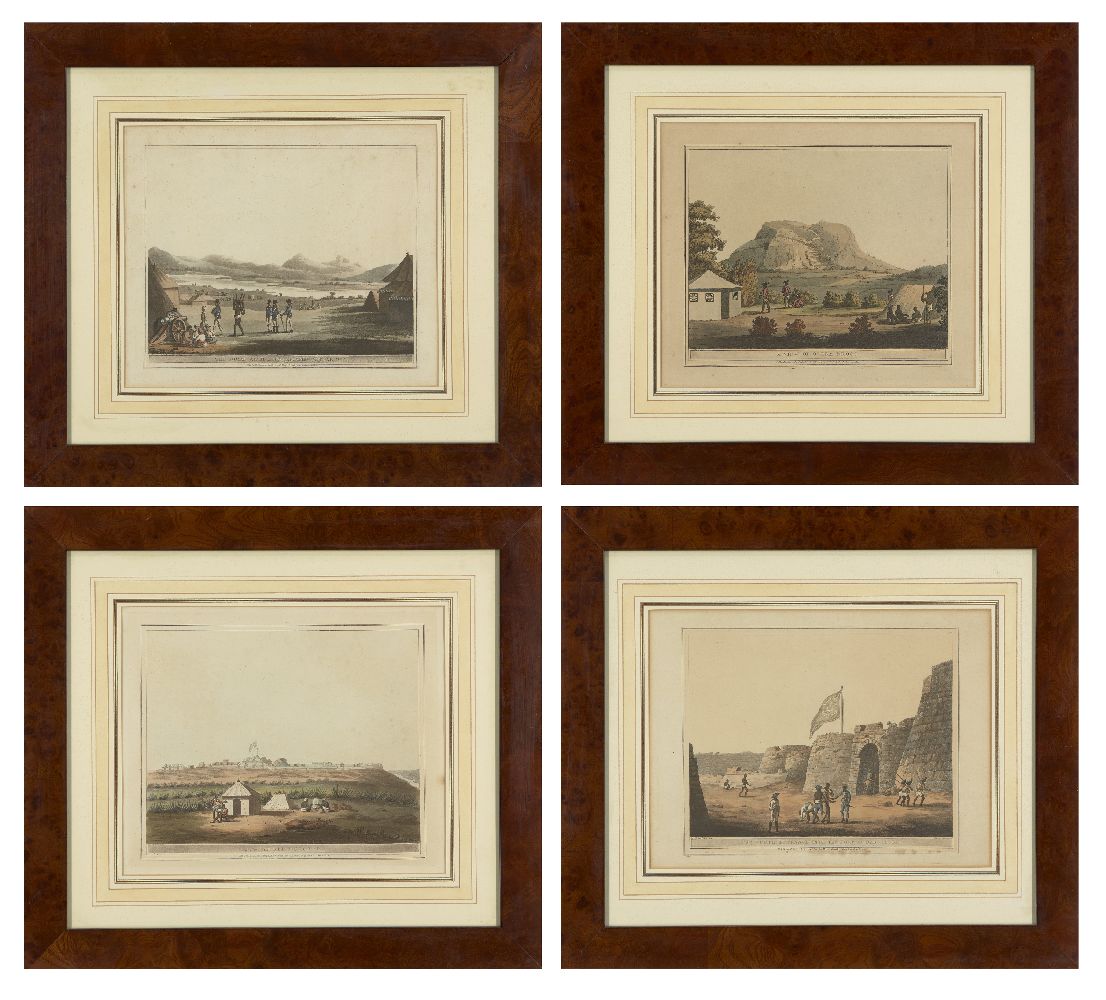 Four aquatints from Hunter, Lieutenant James (d. 1792), Picturesque Scenery in the Kingdom of