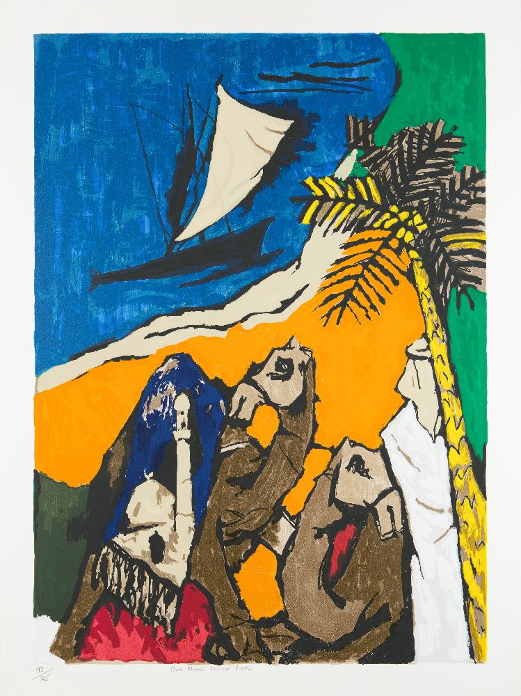 A group of 5 serigraphs from the OPCE series by Maqbool Fida Husain (India 1913-2011), comprising of - Bild 2 aus 7