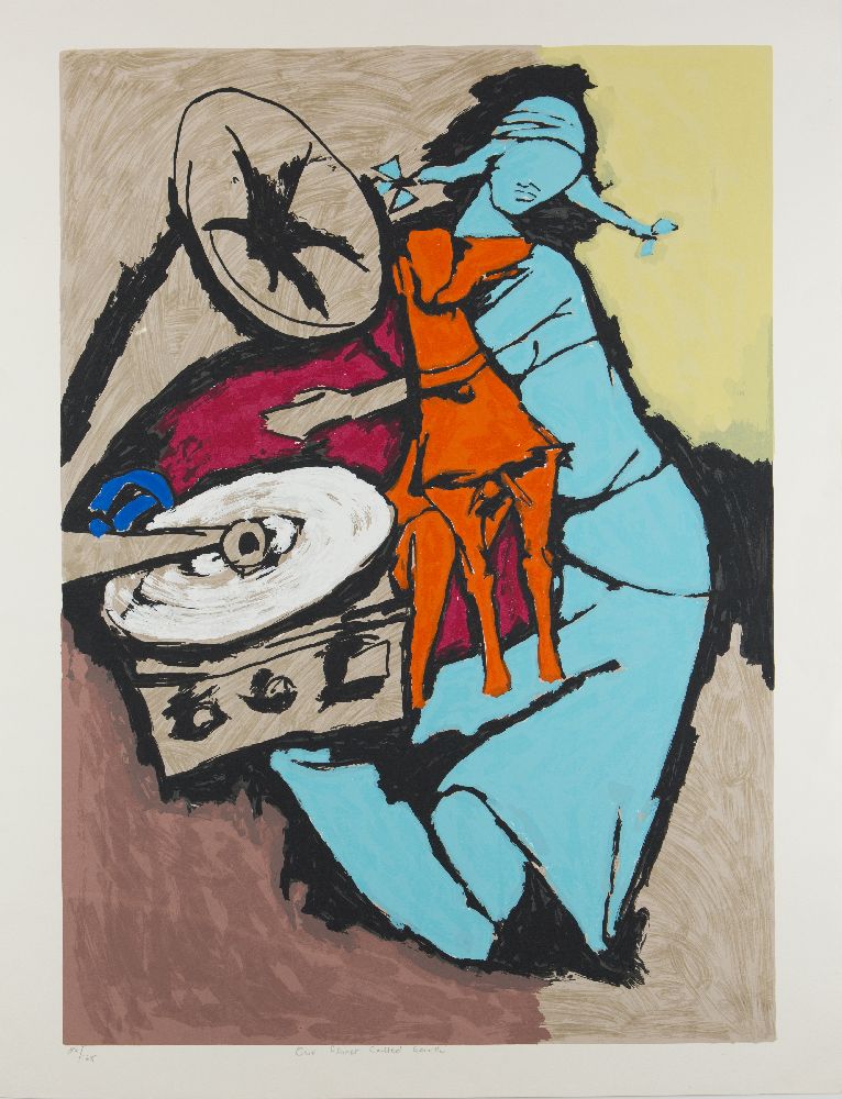 A group of 5 serigraphs from the OPCE series by Maqbool Fida Husain (India 1913-2011), comprising of - Image 2 of 10